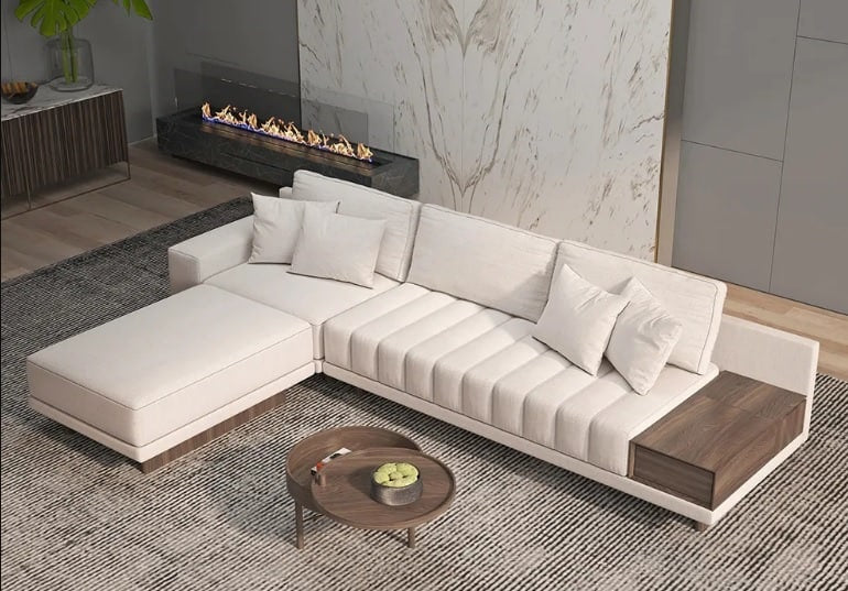 Tufted Model L-Shape Sofa