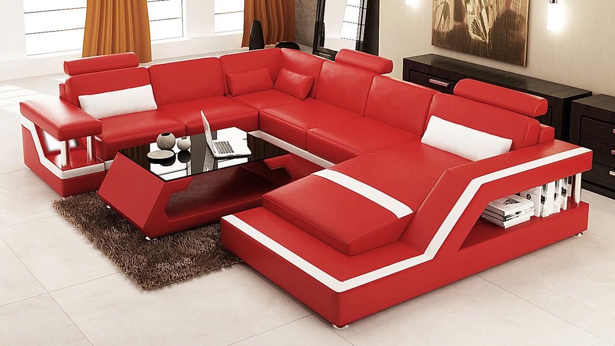 Leder Couch Sectional Sofa